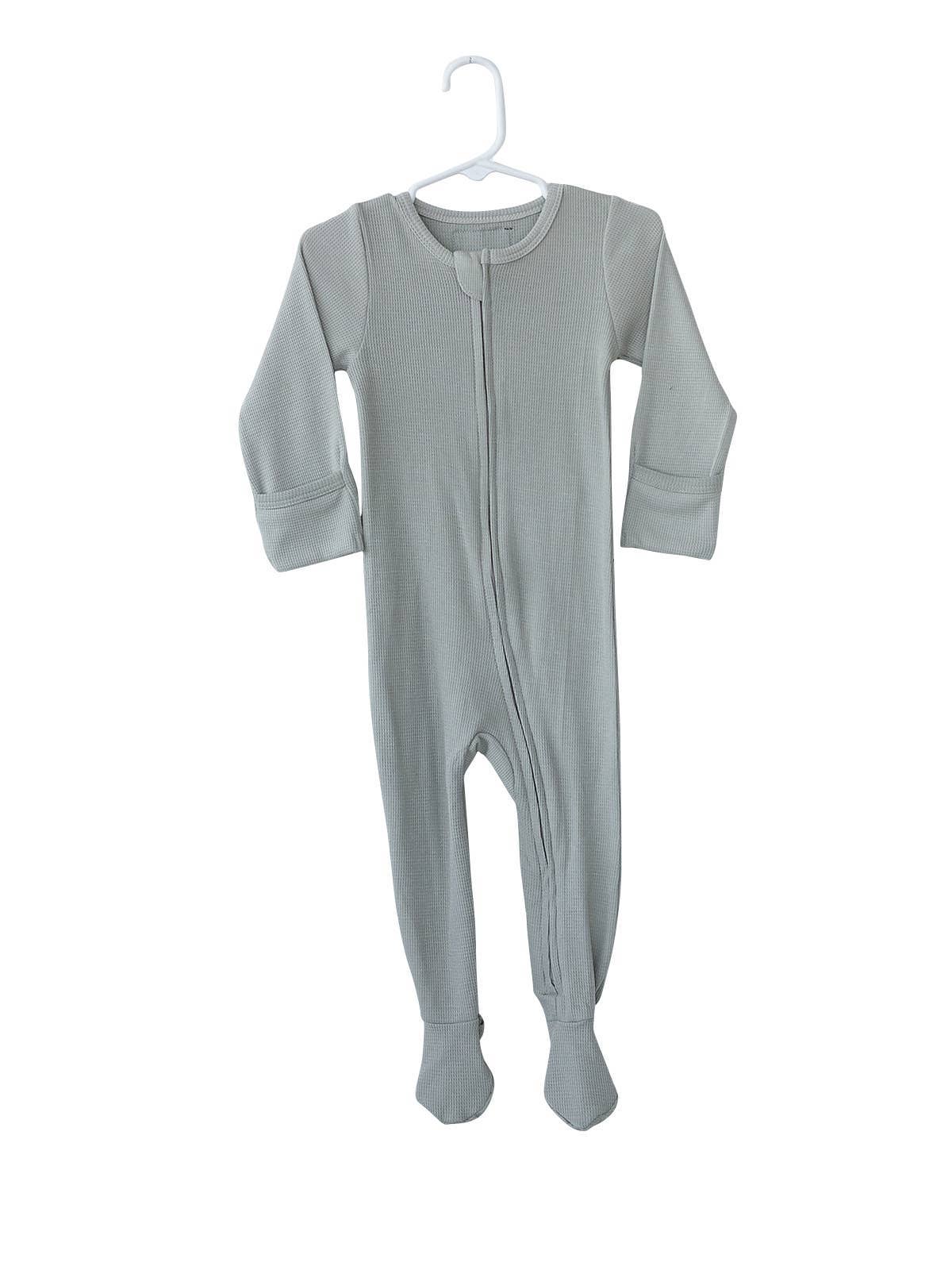 Modern Burlap - Wholesale Jumpsuit - Baby - Organic Thermal Zip Footie | Solids & Prints8