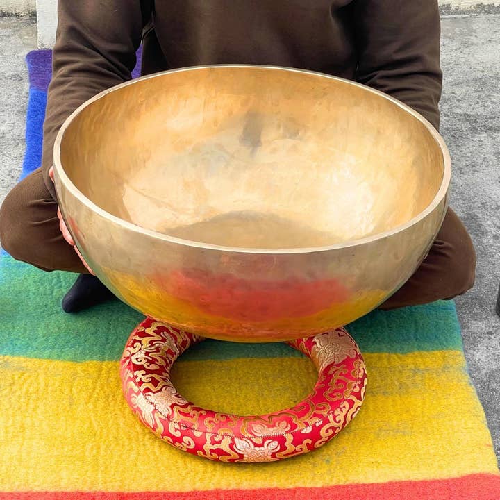 Handmade Tibetan Singing Bowl –Large Sound Healing Bowls – Himalayan Meditation Bowl for Yoga, Chakra Balancing, Therapy & Spiritual Gifts for wholesale by NadaYoga