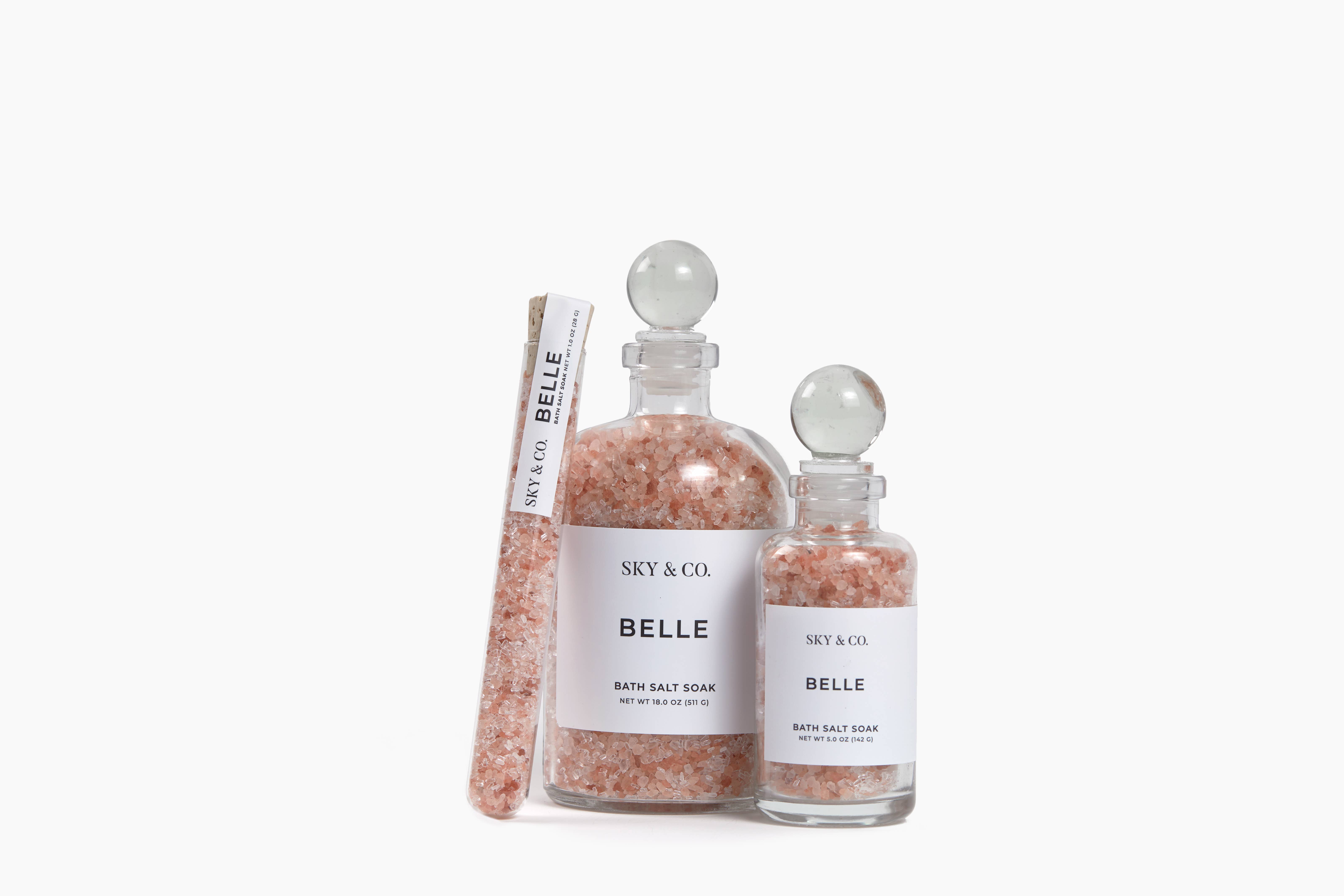 Sky and Company - Wholesale Bath Salts - 18oz Belle - Bath Salt Soak2