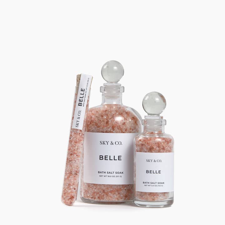 Sky and Company - Wholesale Bath Salts - 18oz Belle - Bath Salt Soak2