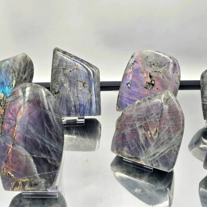Large Purple Labradorite Crystal Freeforms 500-600g for wholesale by Distinction Crystals