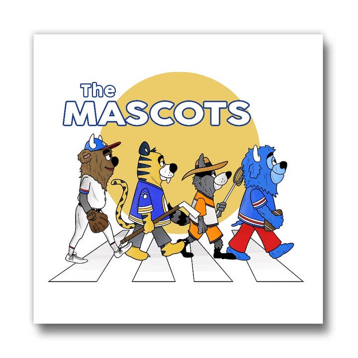 Aimant 3x3 avec mascottes de Buffalo pour la vente par Christmas All Over