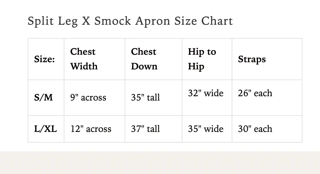 Portland Apron Company - Wholesale Apron - Split X Smock Apron14