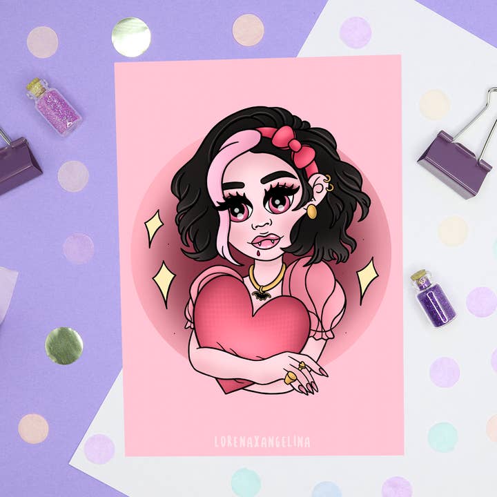 Vampire Girl art print for wholesale by LorenaxAngelina