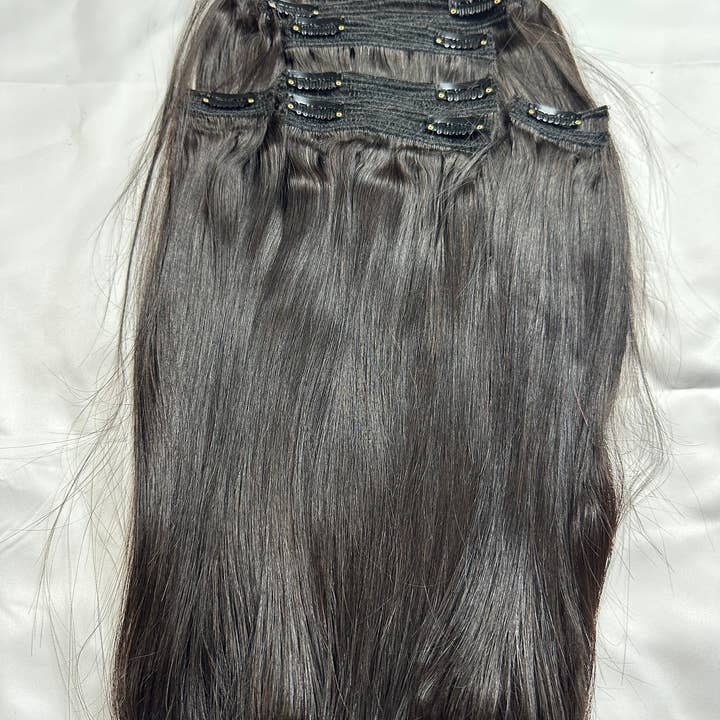 Gaurash Beauty Supply Inc. - Wholesale Hair Extensions - Virgin Indian Clip In Hair Extensions - 200g2