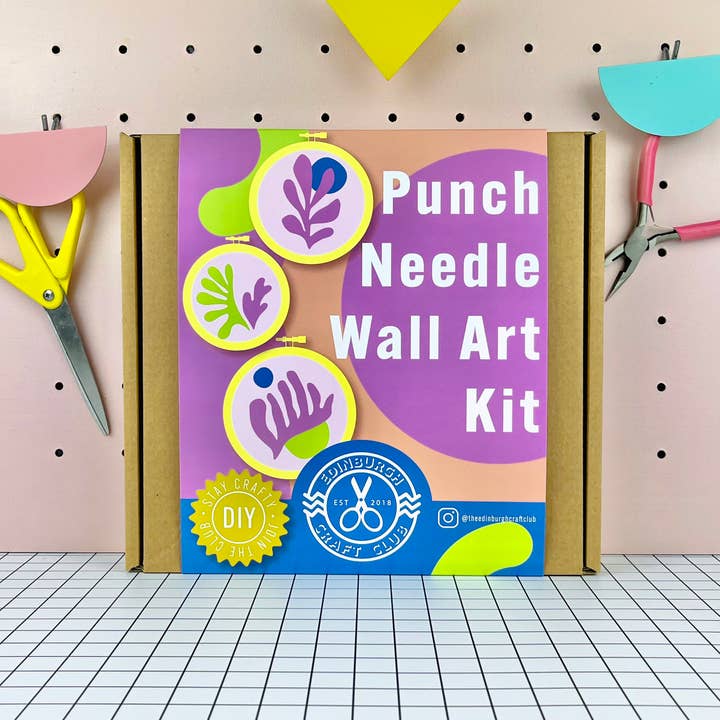 The Edinburgh Craft Club - Wholesale Embroidery/Cross Stitch Supplies - Matisse Punch Needle Art Kit