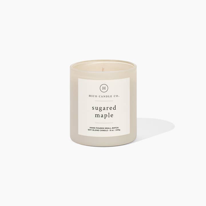 Sugared Maple - 8oz. Candle for wholesale by Hico Candle Co.