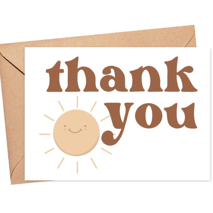 Retro bedankkaart voor wholesale door Simply Happy Paper