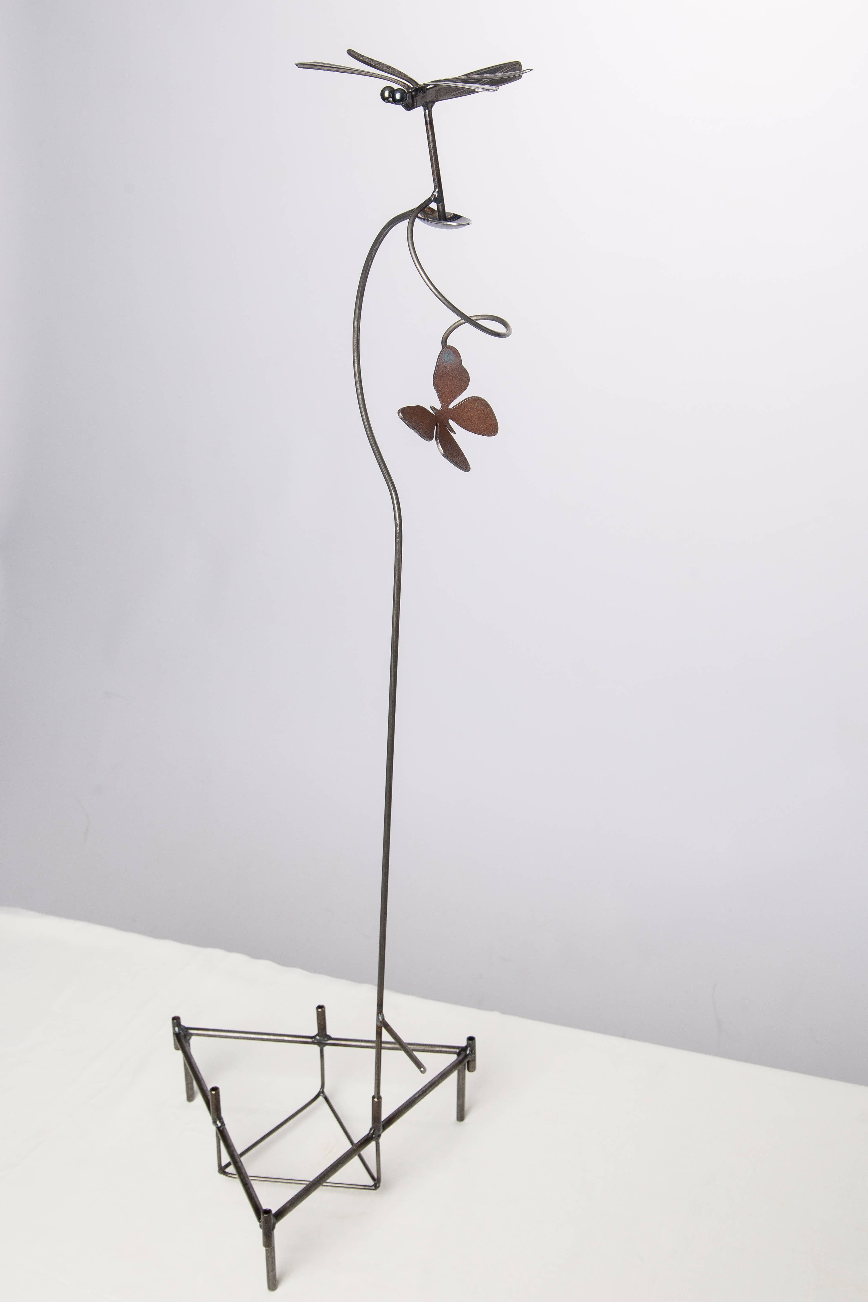 Pauls Metal Petals - Wholesale Outdoor Ornament/Decor - Single Dragonfly/ Butterfly Counterweight3