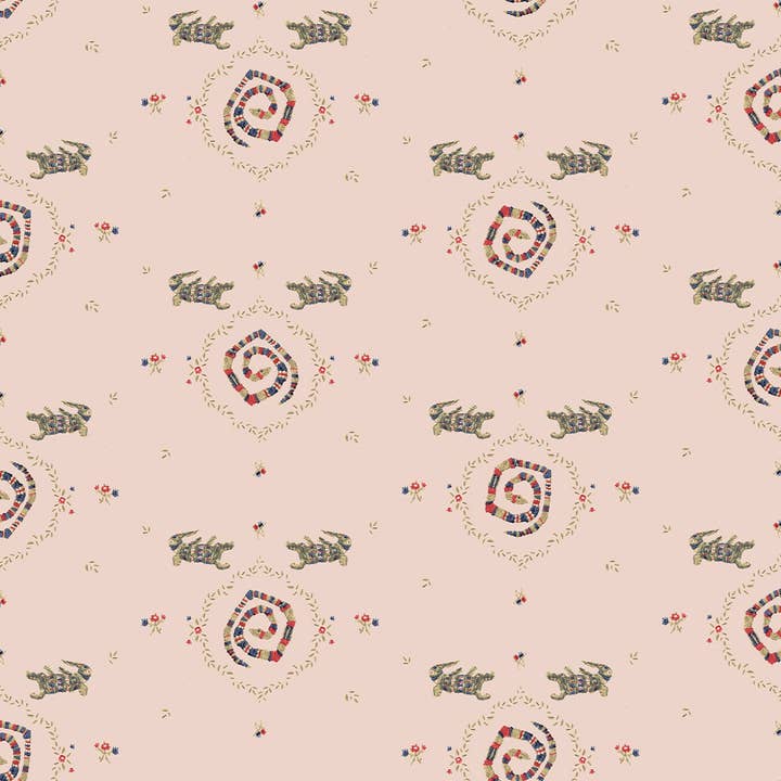 REPTILIA - DÄMPAD ROSA för wholesale av Backdrop