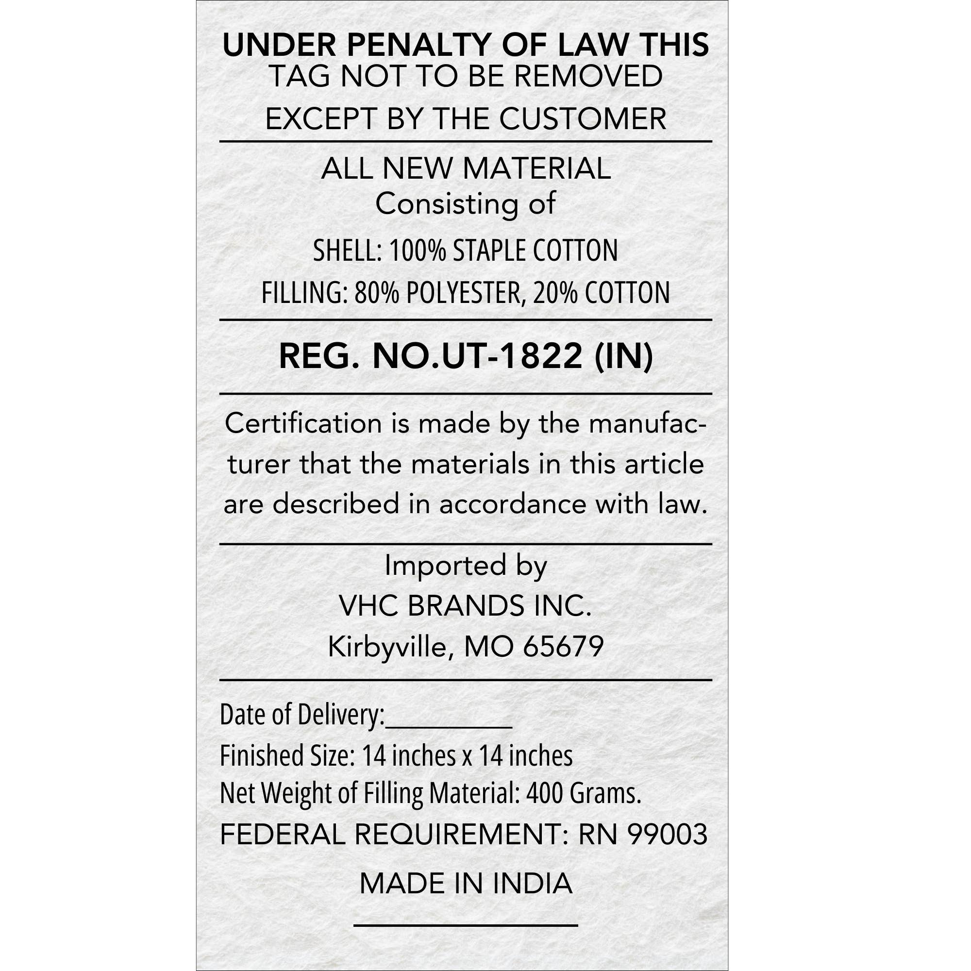 VHC Brands - Wholesale Chair Cushion - Black Check Farmhouse Primitive Country Rustic Chair Pad 14x14 - VHC Brands6