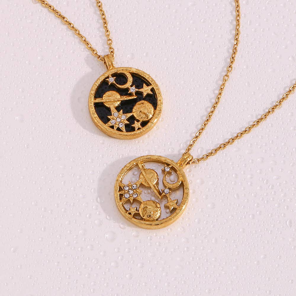 Soul Charms - Wholesale Pendant/Charm Necklace - The Universe - 18K Gold Plated, Waterproof Necklace6