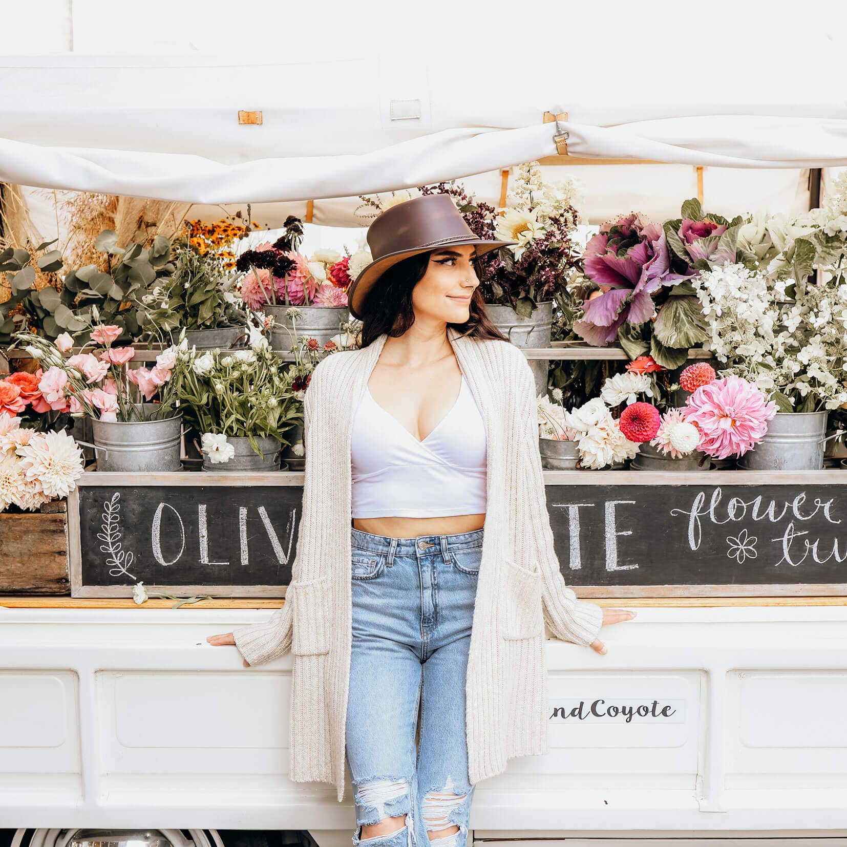 American Hat Makers - Wholesale Cowboy Hat - Unisex - Cowhide Leather Outback Hat - Style Midnight Rider8