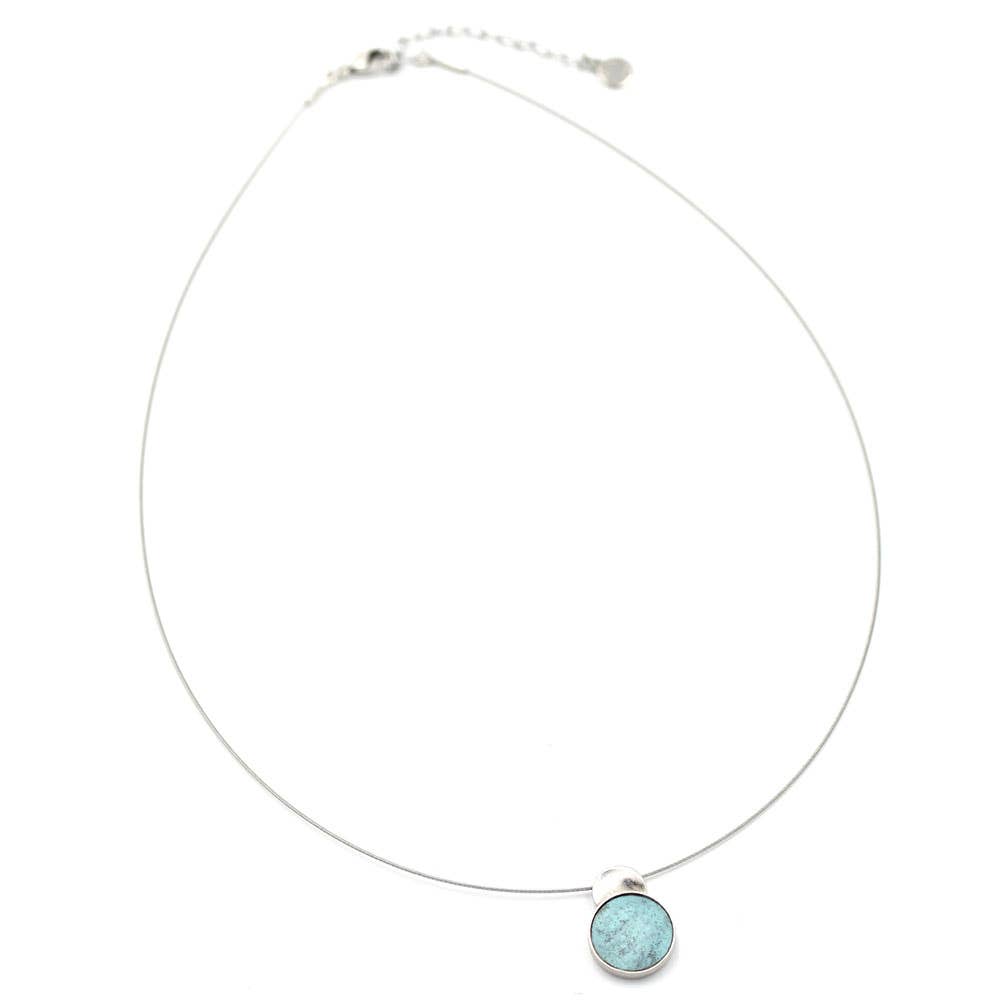 Sergio Engel jewellery – Großhandel Kette mit Anhänger/Charm – Patina Kette 07 Seilkette mit kleinem Anhänger5