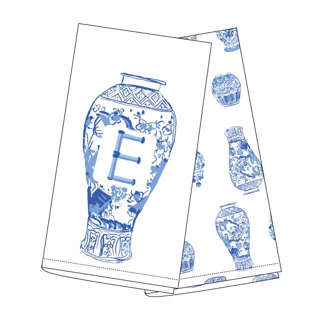 8 Oak Lane – Engroshandel Viskestykke – Ginger Jar Initial køkkenhåndklædesæt4