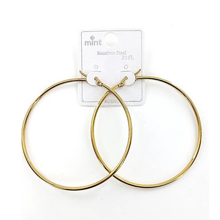 Aros de Acero Inoxidable de 60MM para venta al por mayor de Atlas Fashion