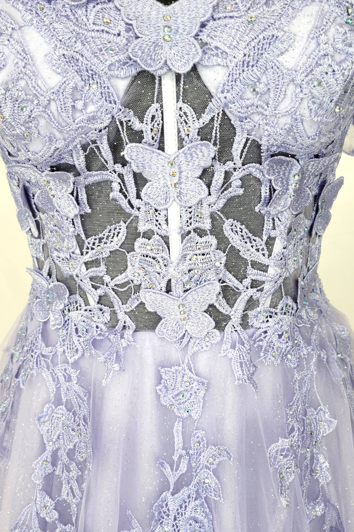 Chicas - Venta al por mayor Vestido - Mujer - Vestido con hombros descubiertos y mariposas C3506