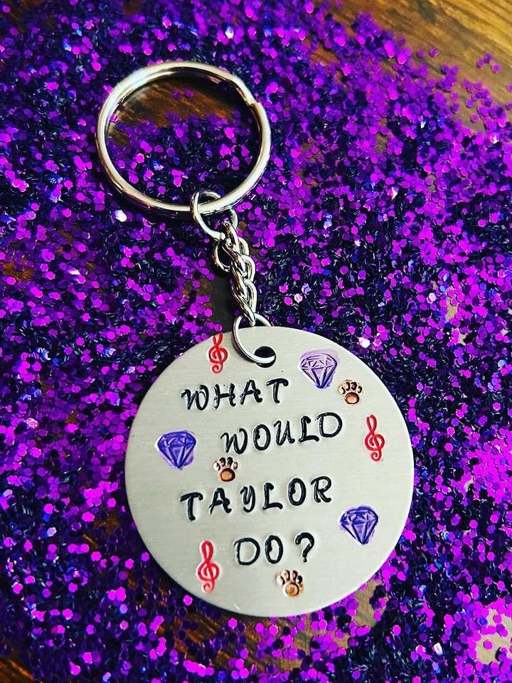 What Would Taylor Do? Keychain for wholesale by Mitzi Wear