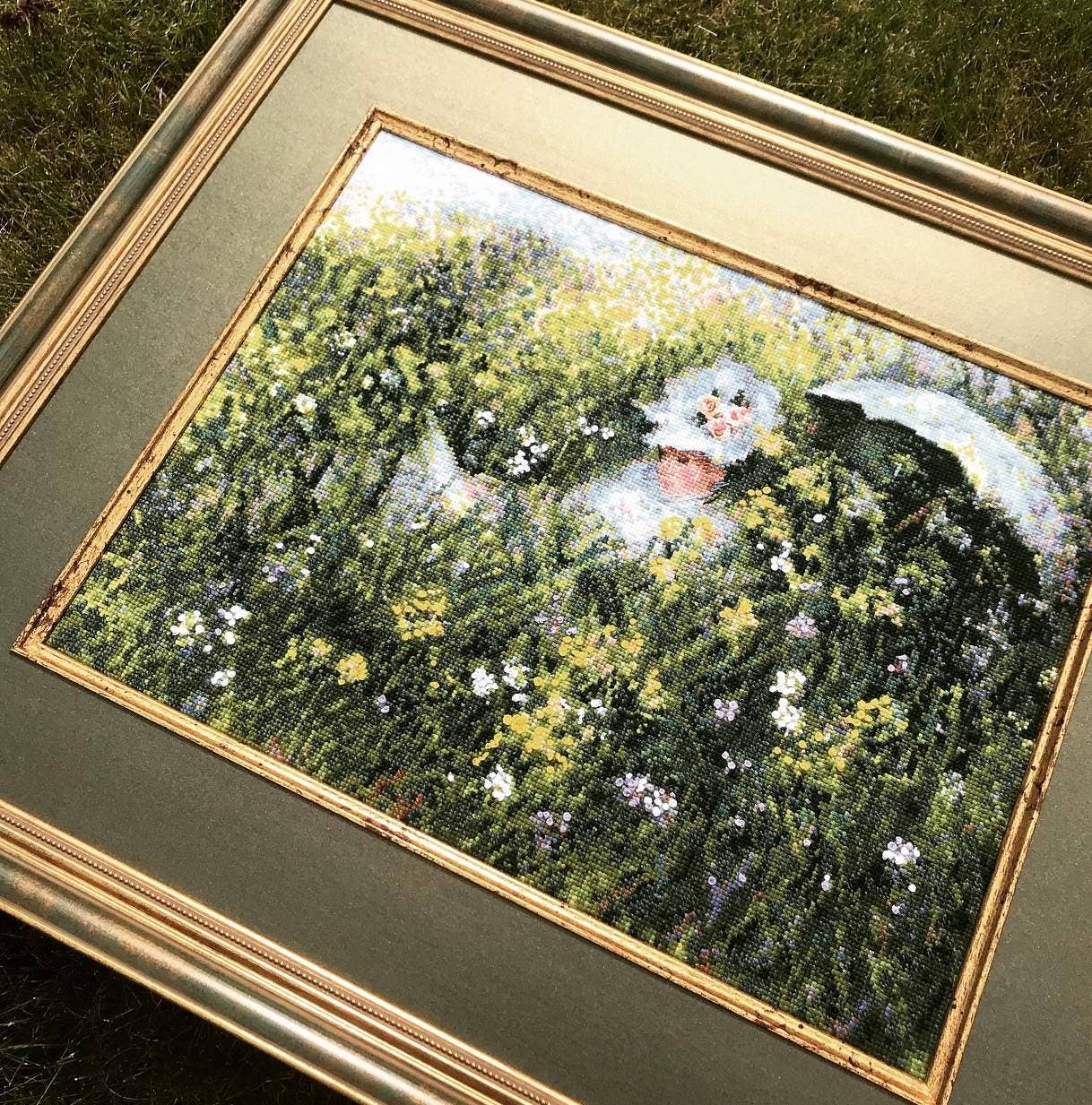 RIOLIS - Wholesale Embroidery/Cross Stitch Supplies - Cross Stitch Kit Riolis 1850 In The Meadow After Monet4