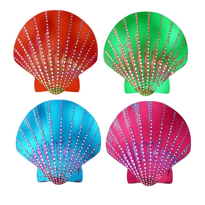 Niptees - Wholesale Nipple Pasties - Women's - Rainbow Seashell Nipple Cover Pasties2