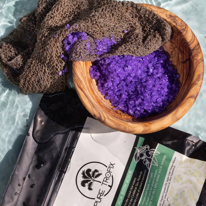 Lime Acai Body Scrub for wholesale by Pure Tropix