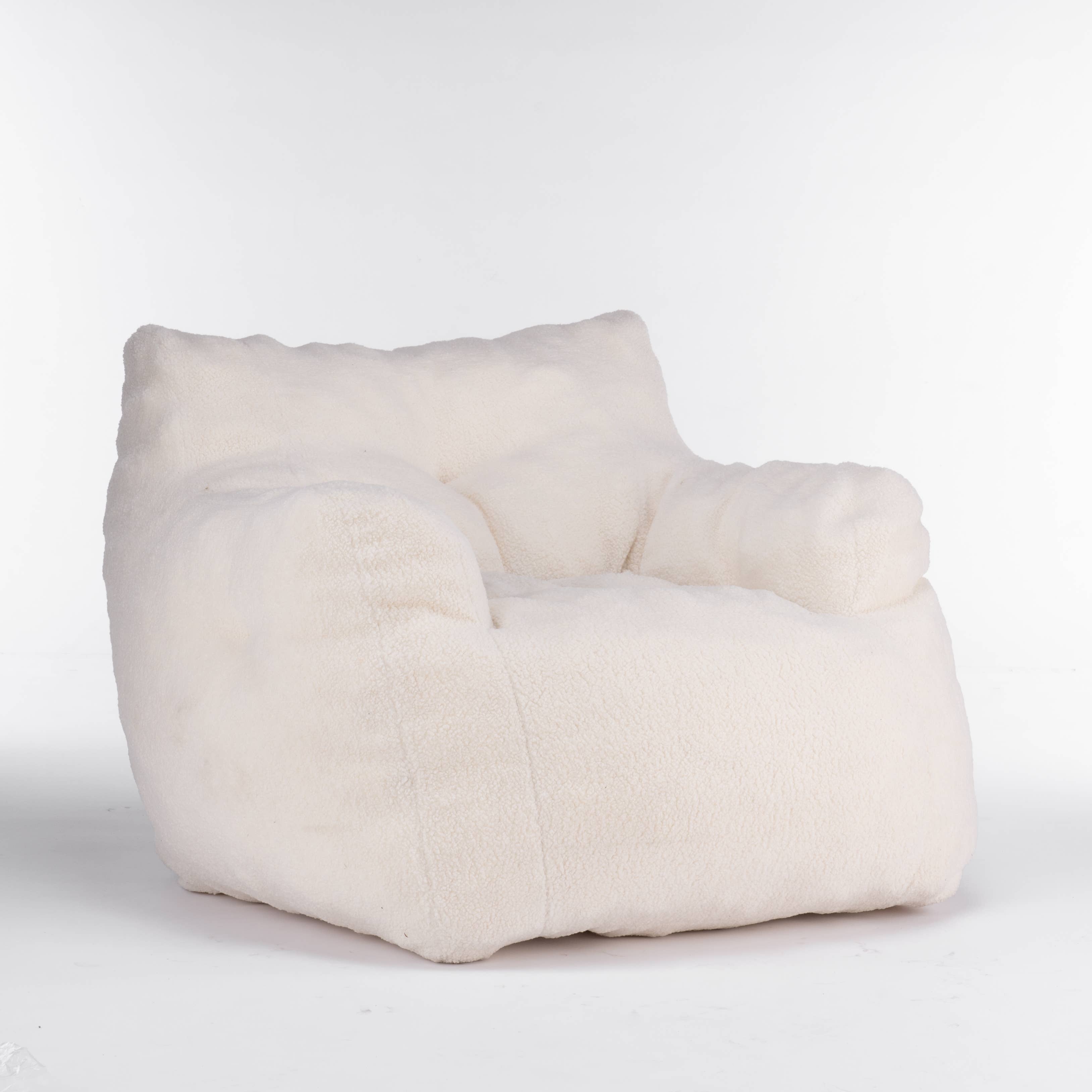 39F Inc. - Wholesale Chair - Tufted Teddy Fabric Bean Bag Chair with Ergonomic Backrest25