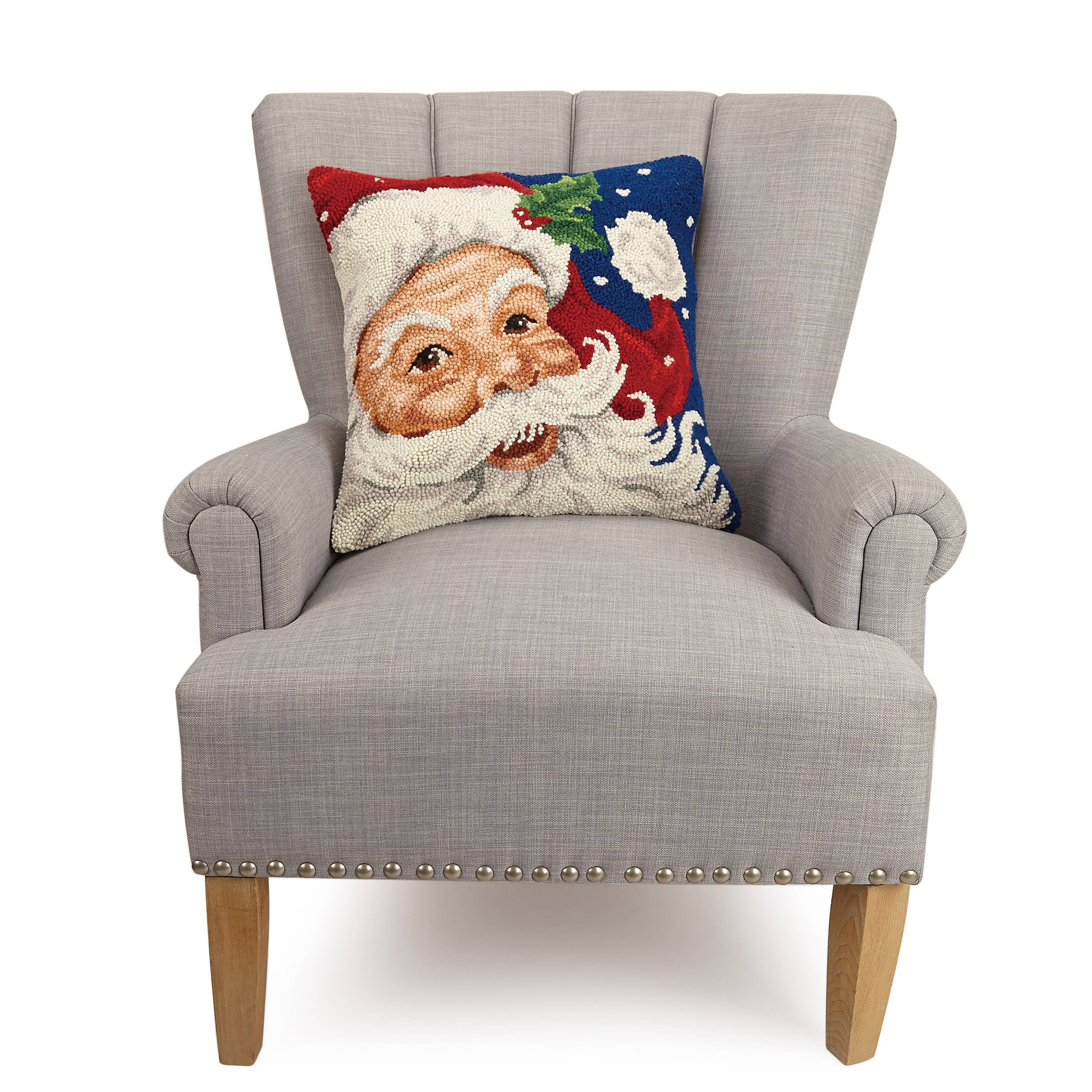 Peking Handicraft - Vente Coussin décoratif - Oreiller crochet Père Noël1