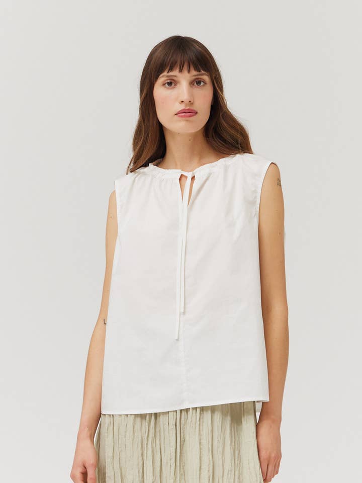 Grade & Gather - Wholesale Blouse - Women's - 41922 -Â SLEEVELESS COTTON TOP