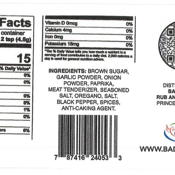 Bad Bandit Rub and Seasoning - Wholesale Dried spice mix - 11-oz Hot1