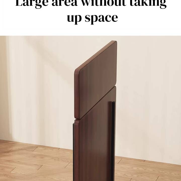 39F Inc. - Wholesale Side Table - Adjustable Overbed Laptop Table with Wheels Walnut Finish5