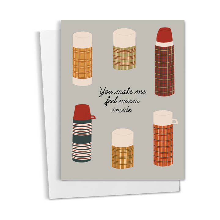 Retro Thermos Card for wholesale by Asteria Studio
