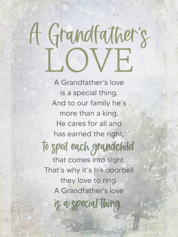 L'amore di un nonno - Joyful Living 6X9 per la vendita all'ingrosso da parte di Dexsa