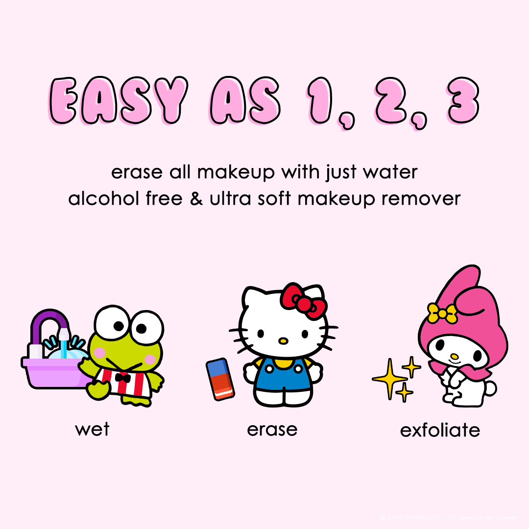 The Original MakeUp Eraser – Removedor de maquilhagem por atacado – Conjunto de Presentes de 7 Dias Hello Kitty & Amigos © Sanrio | SALDOS8