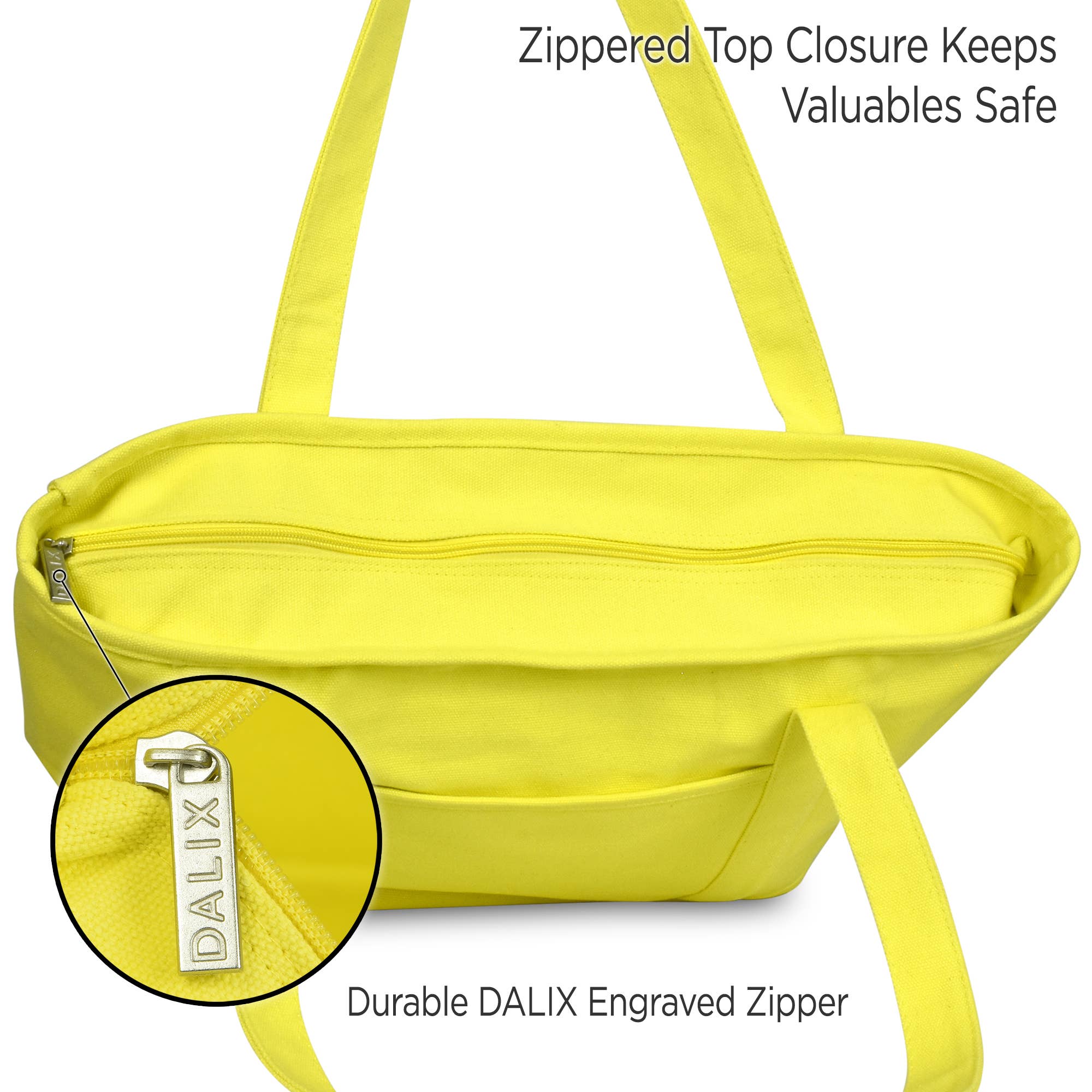 Dalix – wholesale Tote bag – Women's – DALIX 20" Solid Color Cotton Canvas Shopping Tote Bag42