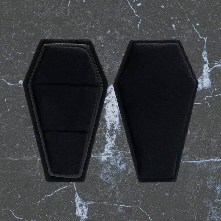 Little Design Collective - Wholesale Jewellery box/organiser - Velvet Coffin Ring Box2