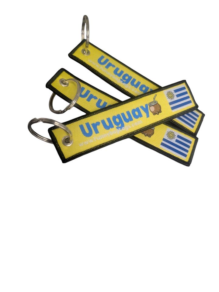 URUGUAY BAGAGELABEL-SLEUTELHANGER voor wholesale door FUNNYBAGTAGS by Cukiegirl