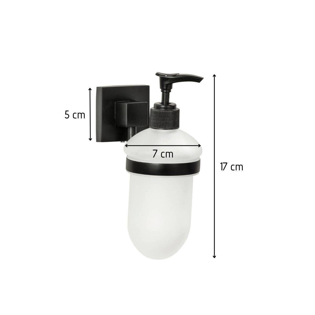 Fackelmann – wholesale Soap dispenser – Fackelmann New York matt black soap dispenser2