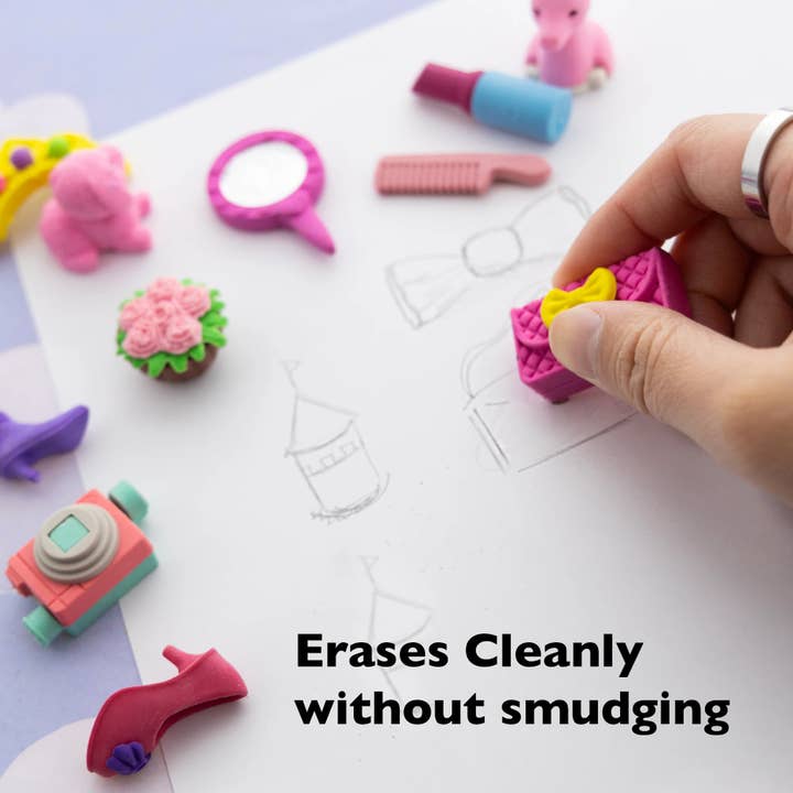 Luna Office Supply - Everyday Essential – wholesale Eraser – Child – Princess Bash 3D Eraser Sets3