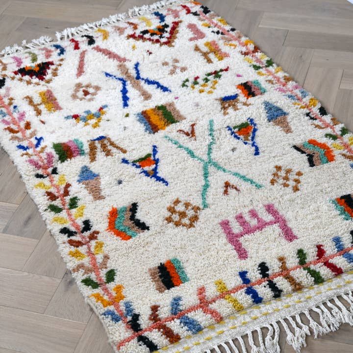 Alfombra bereber Azilal 104 x 161cm - Diseños multicolores para venta al por mayor de Bohome Living