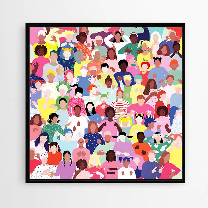 talking hands flipbooks – wholesale Poster – tecken ljus affisch1