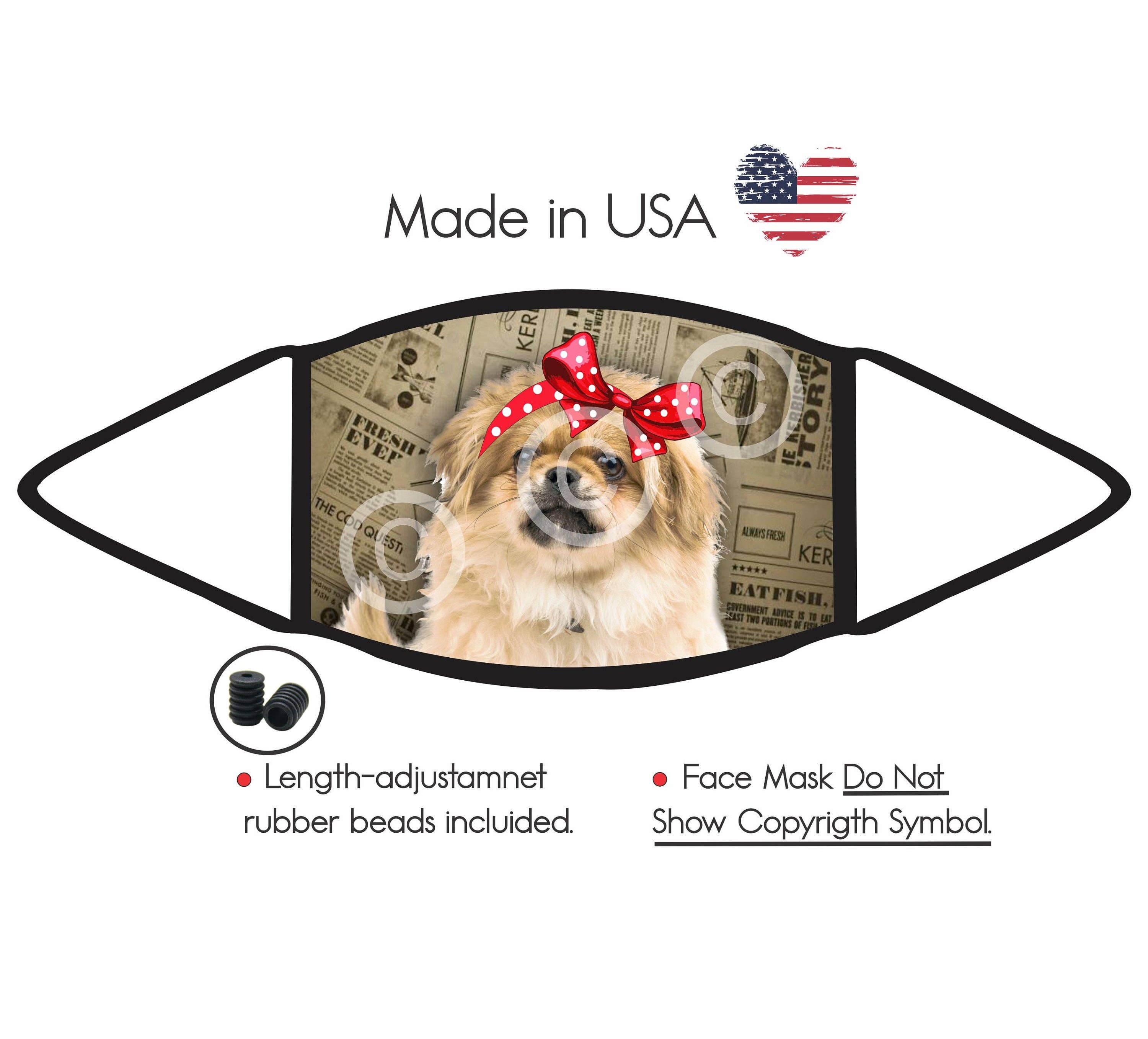 Pet Gifts USA, LLC – wholesale Dräkt - Hund – Pekingese 2 hund ansiktsmask1
