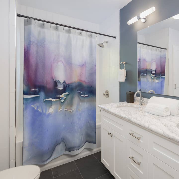 Colour Array Shower Curtain for wholesale by Brazen Design Studio