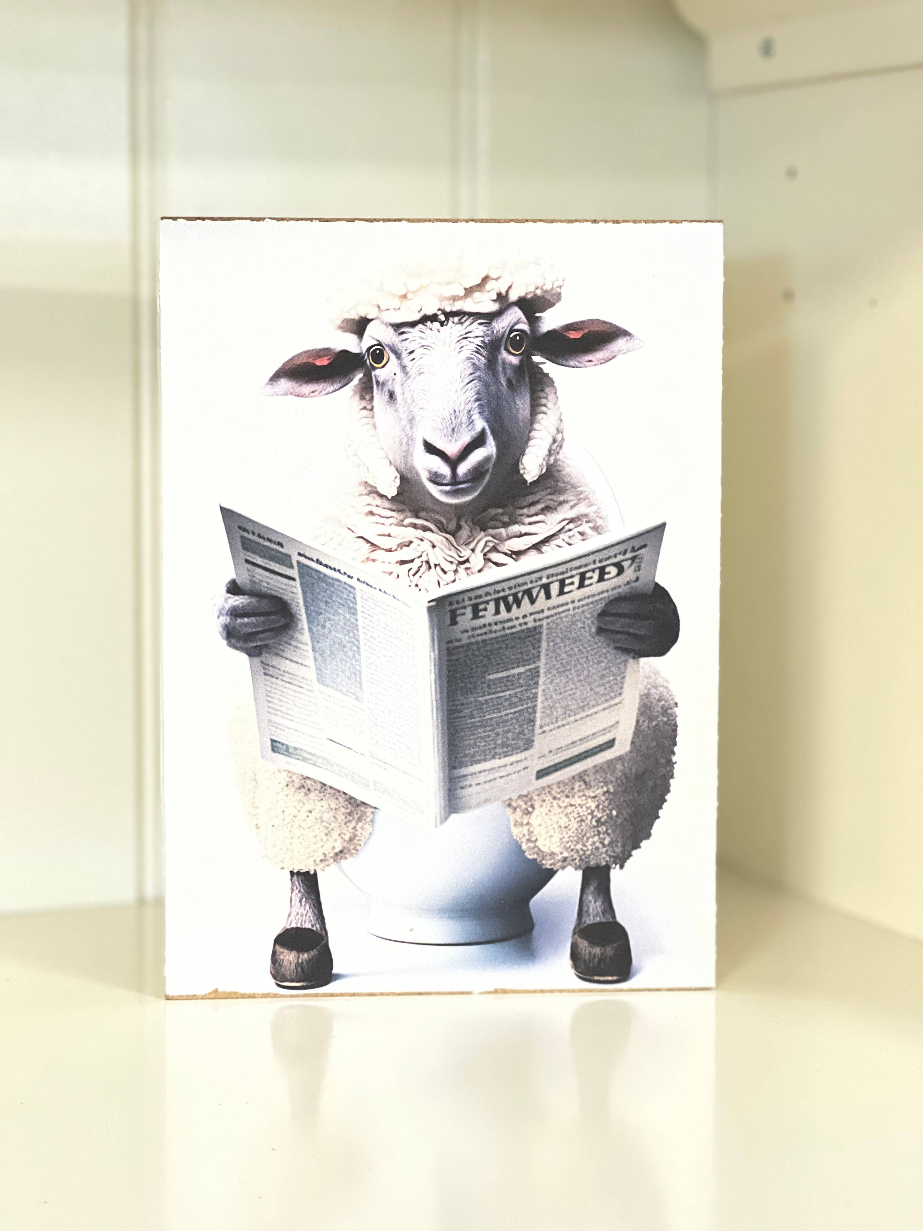 Thompsons Handmade Country LLC - Vendita all'ingrosso Cartelli da bagno - Cartelli umoristici per bagno con animali7