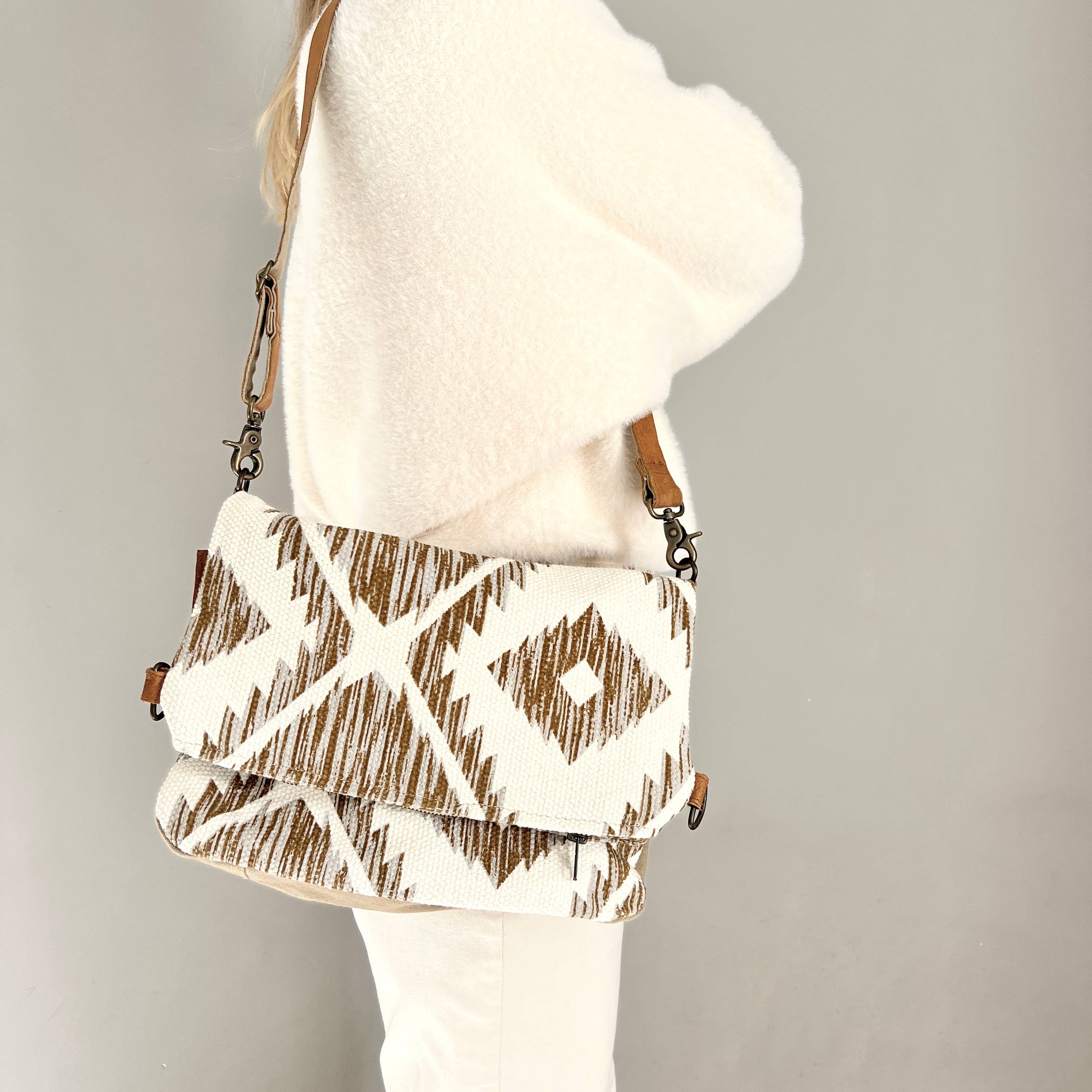 Liefe NL - Vente Tote bag – femme - Aztek FoldBag - sac durable à motif tribal4