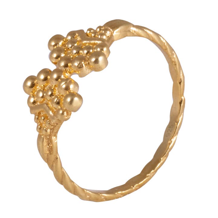 Bague banseli en or vermeil 18 carats pour la vente par In Association With