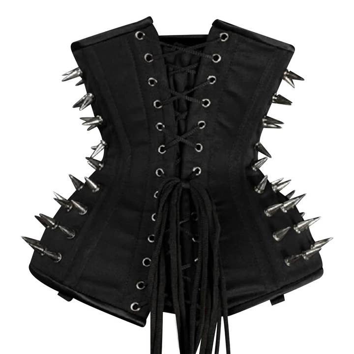 Attire Fashion Club - Wholesale Corset - Women's - Handmade Steampunk Underbust Corset - Cotton & Steel Boning