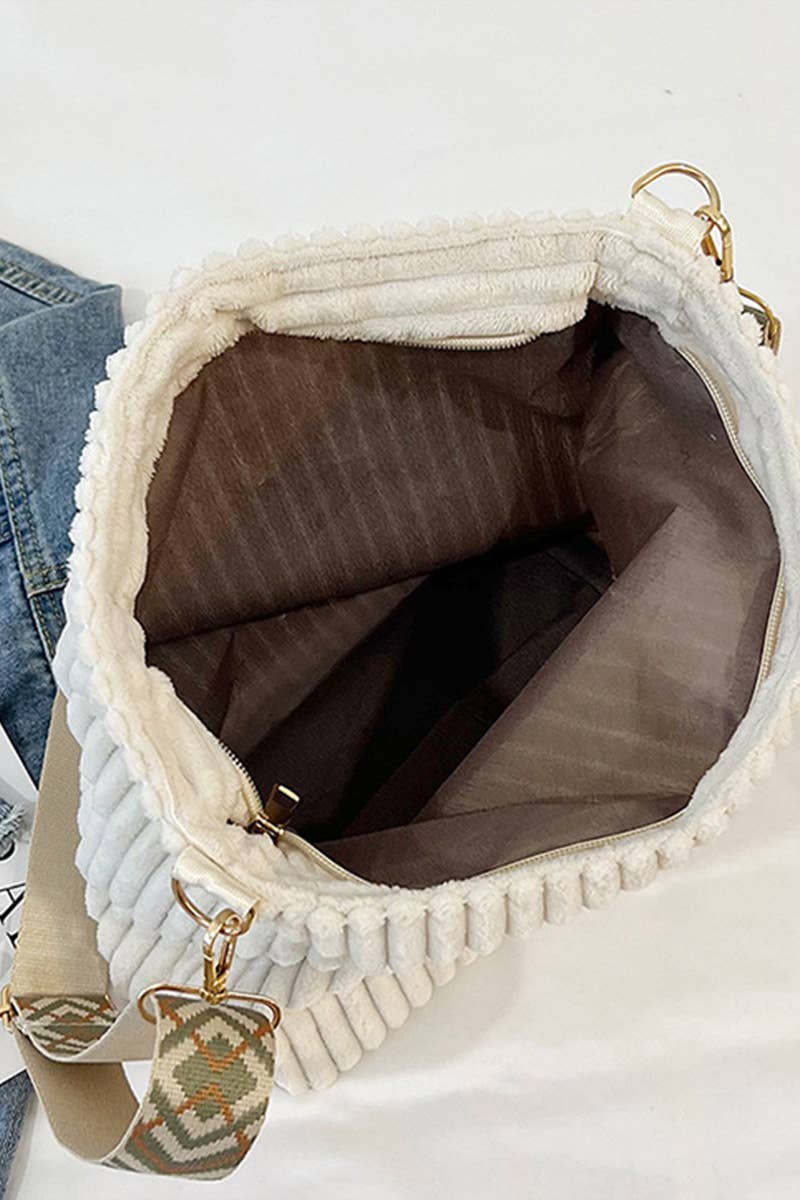 42POPS – wholesale Tote bag – Women's – `.0806 Corduroy Tote Bag With Guitar Shoulder Strap SI-281516