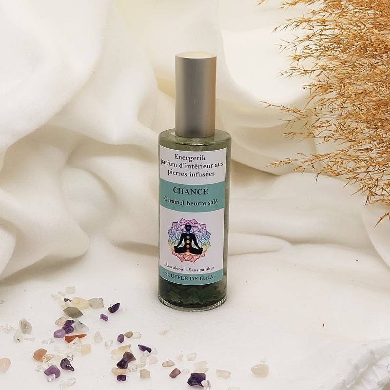 Sarl SdG / Souffle de Gaïa - Wholesale Room & Linen Spray - Spray d'ambiance Chance aux pierres infusées