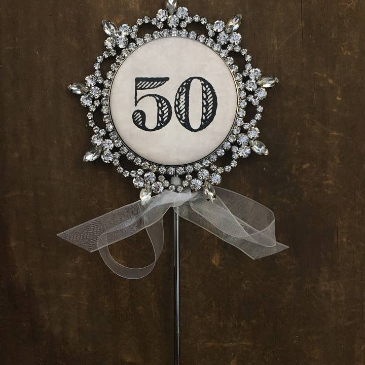 Cake Topper Number 50 for wholesale by My Favorite Things