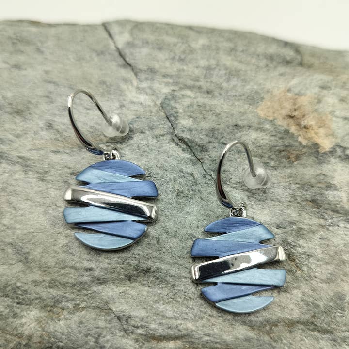 Captiva Blu Jewelry - Vendita all'ingrosso Orecchini pendenti - Orecchini Blu Chiaro & Scuro 396450